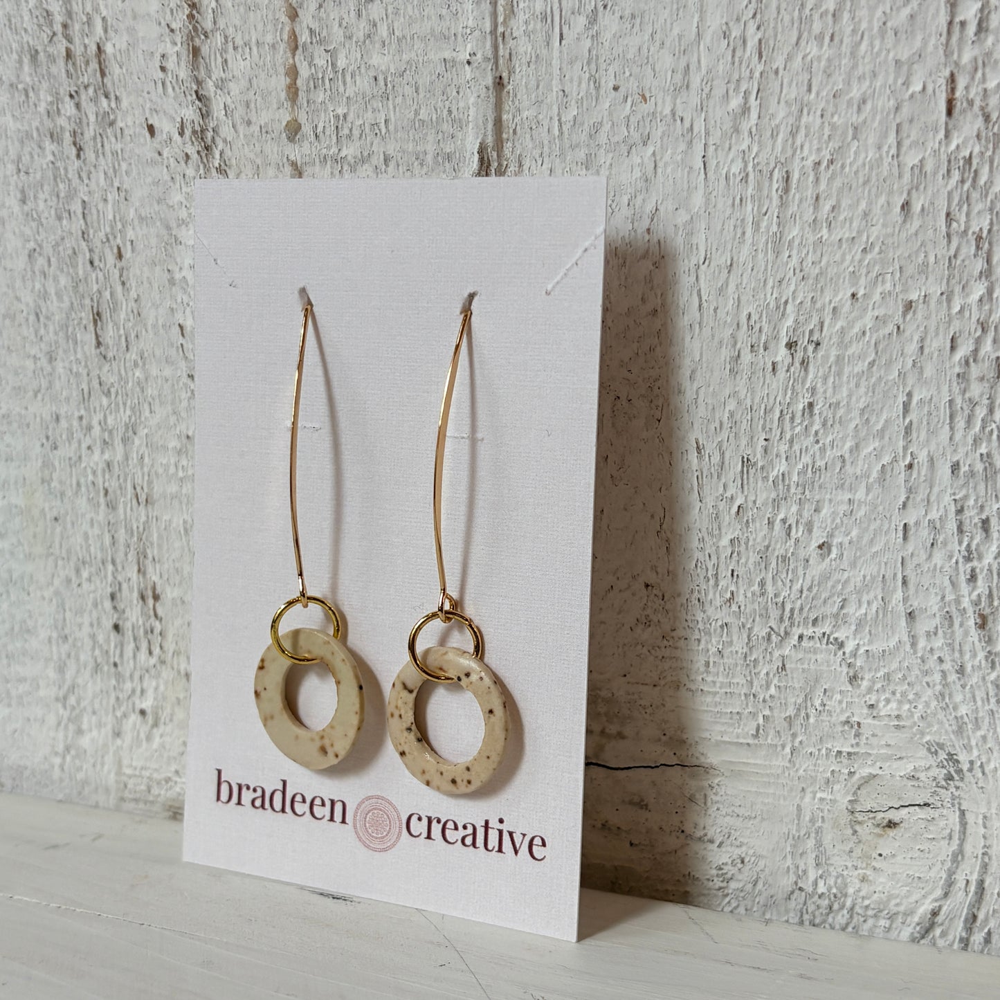 Speckled Halo Earrings