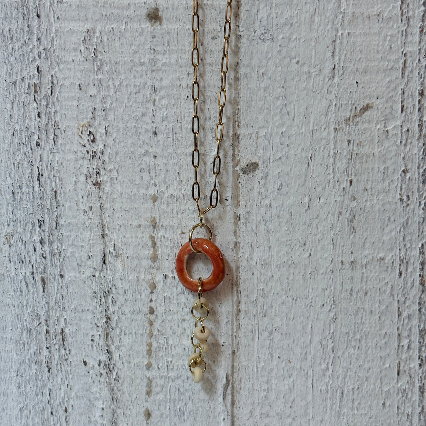 Autumn Rose Halo Necklace