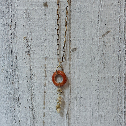 Autumn Rose Halo Necklace