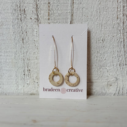 Speckled Halo Earrings