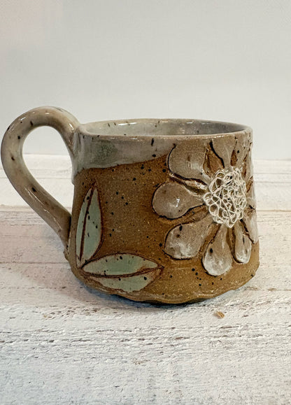 Clay and Cream Floral 7