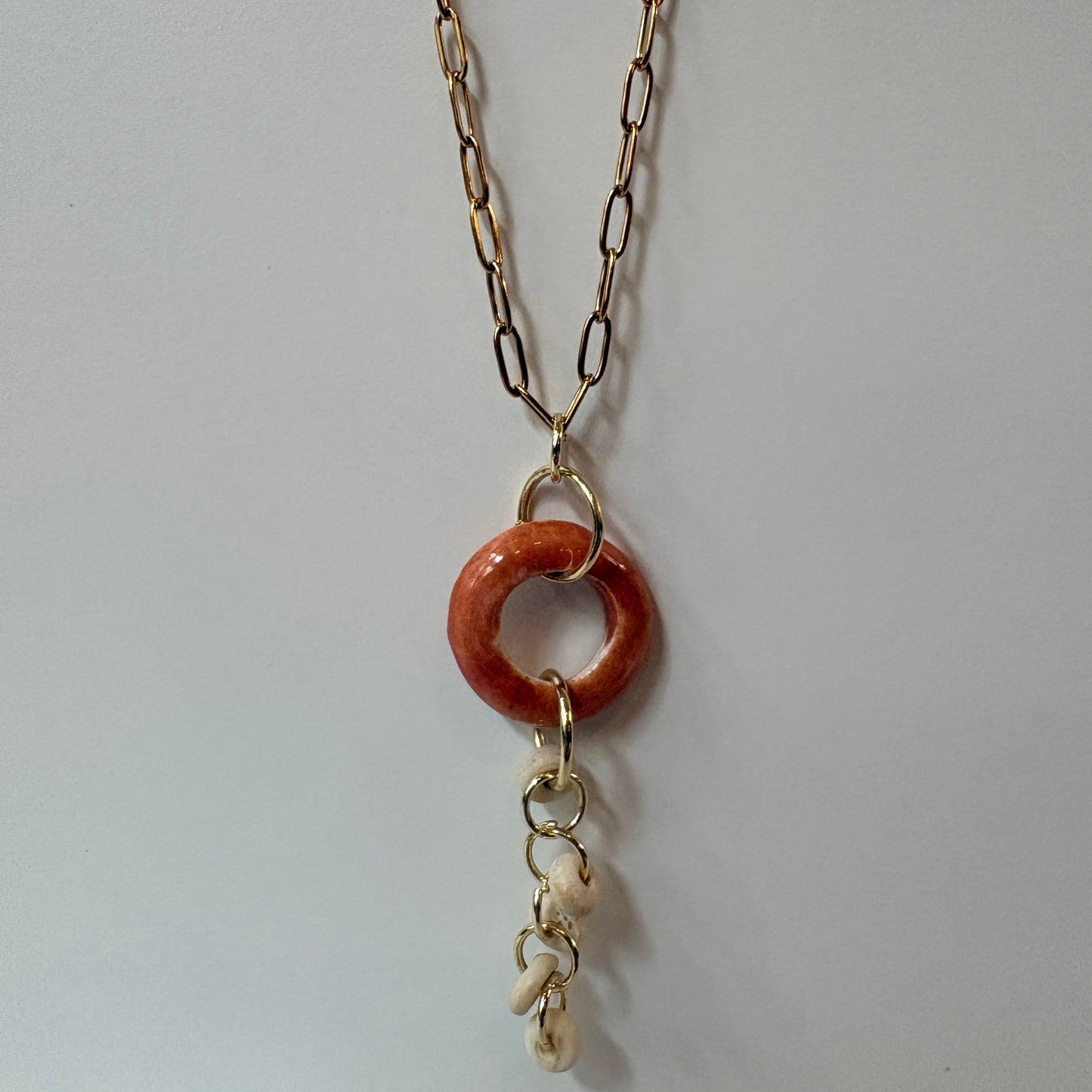 Autumn Rose Halo Necklace