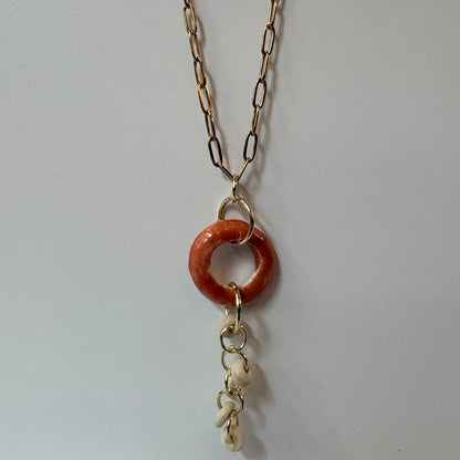 Autumn Rose Halo Necklace