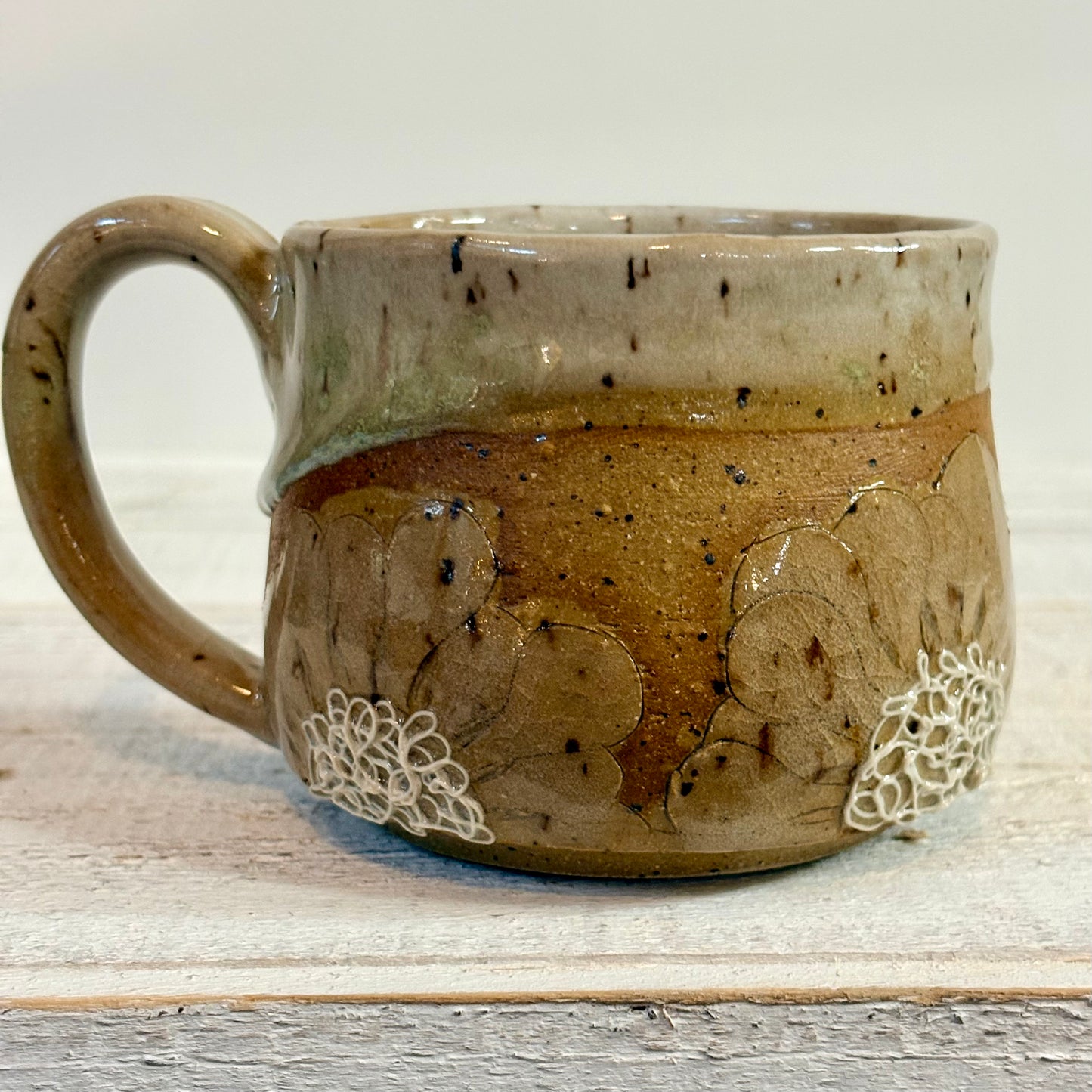 Clay and Cream Floral 5