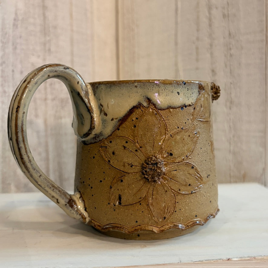 Clay and Cream Floral 6