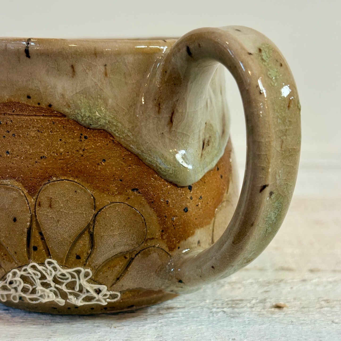 Clay and Cream Floral 5