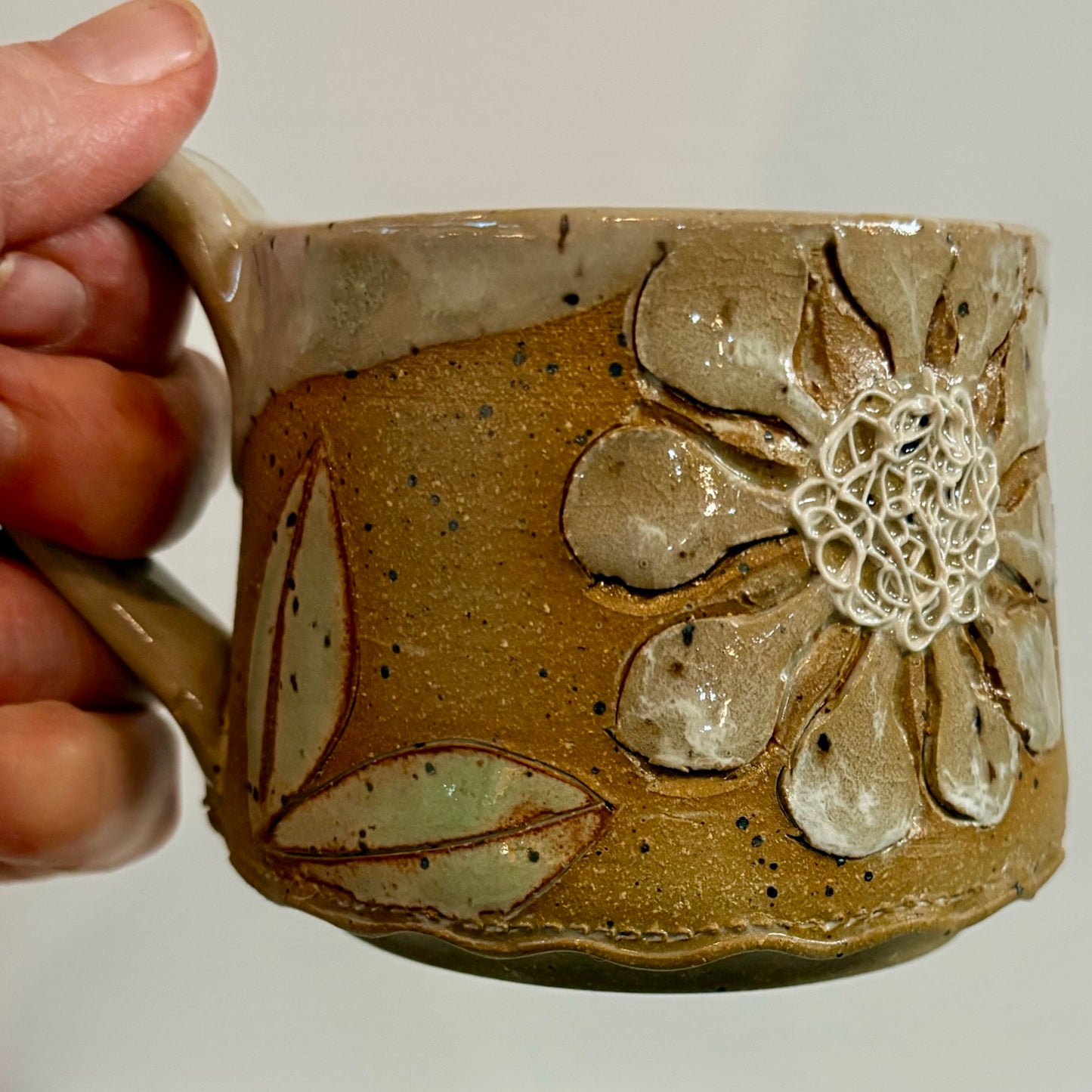 Clay and Cream Floral 7