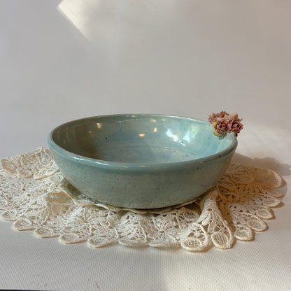 Blue Celadon Floral Bowl