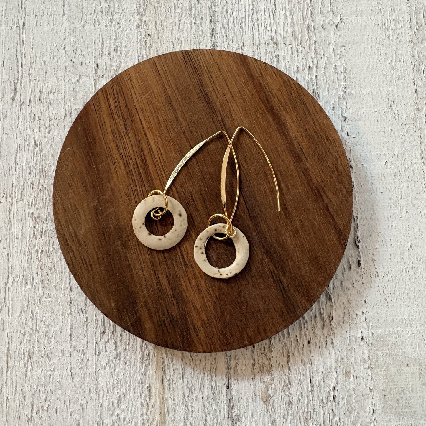 Speckled Halo Earrings