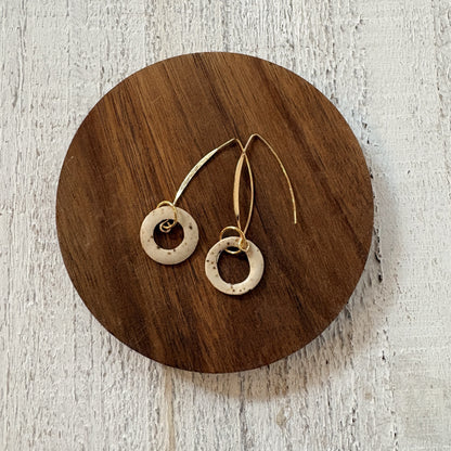 Speckled Halo Earrings