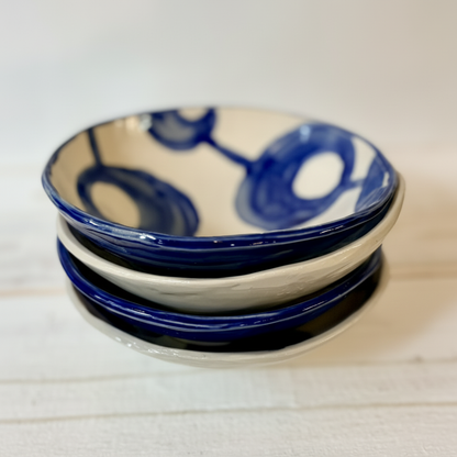 Blue Porcelain Bowl - Stacked