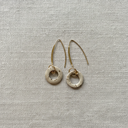 Earrings on Linen