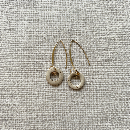 Earrings on Linen