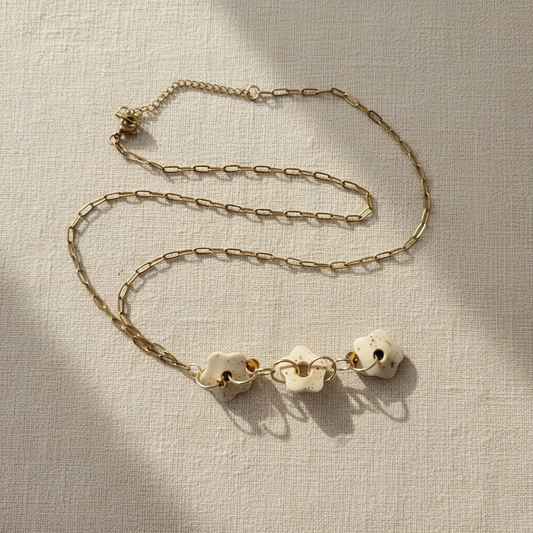 Necklace on Linen