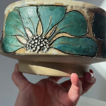 Retro Botanical Bowl